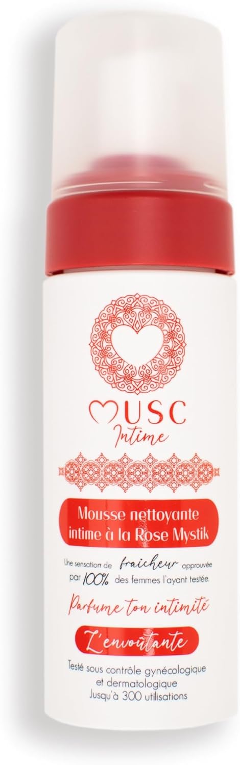 MUSC INTIME The Official Brand - Intimate Foam - Mystik Rose - The Bewitching - Gently Cleanses - Tested Under Gynecological Control - 94% Natural Ingredients - 150 ml